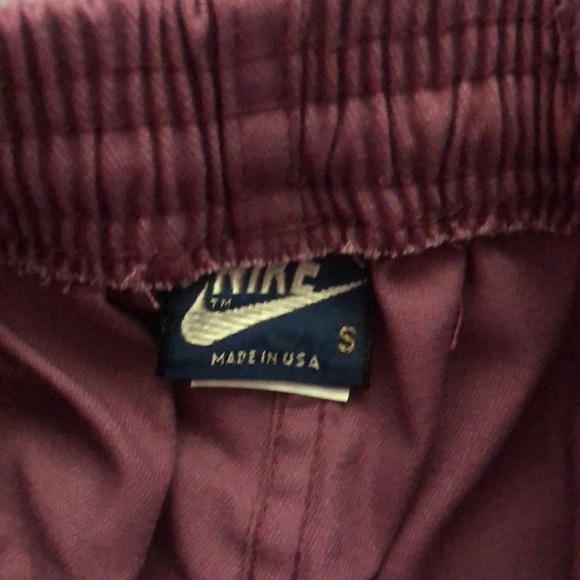 Nike - RARE FIND - Vintage 70s 80’s  pull on track pants - purple, cotton blend - Picture 6 of 11